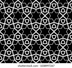 Seamless modern vector illustration with geometric ornament.