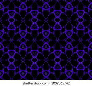Seamless modern vector illustration with geometric ornament.