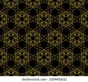 Seamless modern vector illustration with geometric ornament.