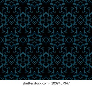 Seamless modern vector illustration with geometric ornament.