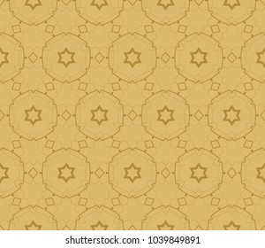 Seamless modern vector illustration with geometric ornament.