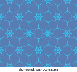Seamless modern vector illustration with geometric ornament.
