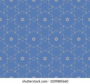 Seamless modern vector illustration with geometric ornament.