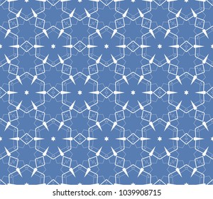 Seamless modern vector illustration with geometric ornament.