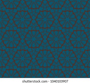Seamless modern vector illustration with geometric ornament.