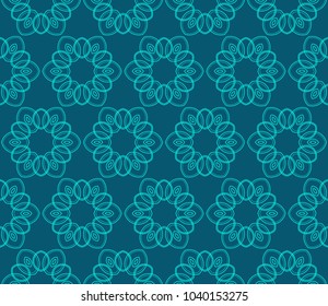 Seamless modern vector illustration with geometric ornament.