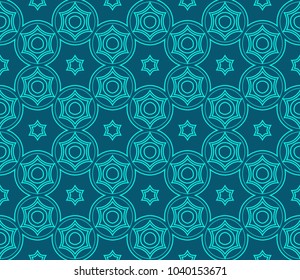 Seamless modern vector illustration with geometric ornament.