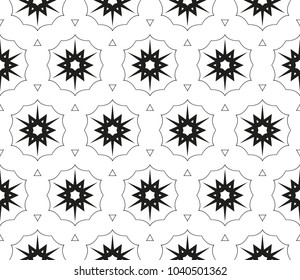 Seamless modern vector illustration with geometric ornament.
