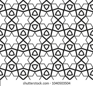 Seamless modern vector illustration with geometric ornament.