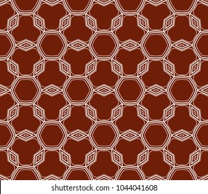 Seamless modern vector illustration with geometric ornament.
