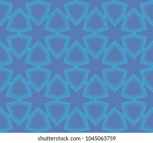 Seamless modern vector illustration with geometric ornament.