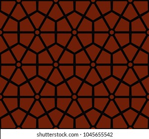 Seamless modern vector illustration with geometric ornament.
