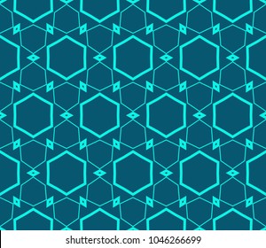 Seamless modern vector illustration with geometric ornament.