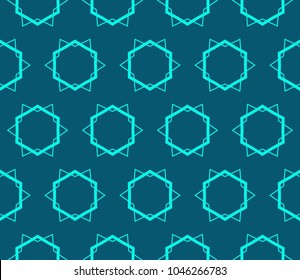 Seamless modern vector illustration with geometric ornament.