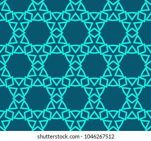 Seamless modern vector illustration with geometric ornament.