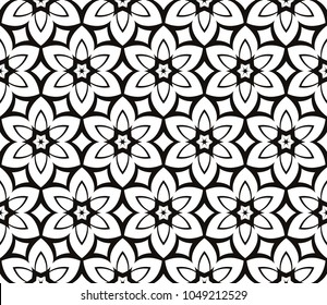 Seamless modern vector illustration with geometric ornament.