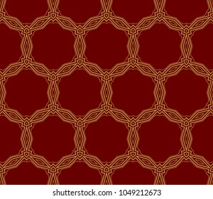 Seamless modern vector illustration with geometric ornament.
