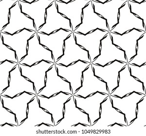 Seamless modern vector illustration with geometric ornament.