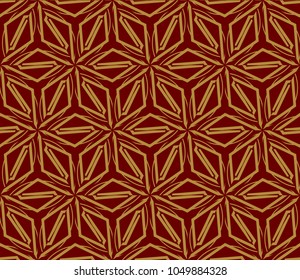 Seamless modern vector illustration with geometric ornament.