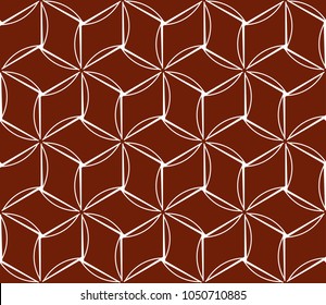 Seamless modern vector illustration with geometric ornament.