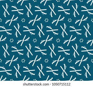 Seamless modern vector illustration with geometric ornament.