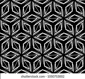 Seamless modern vector illustration with geometric ornament.