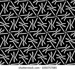 Seamless modern vector illustration with geometric ornament.