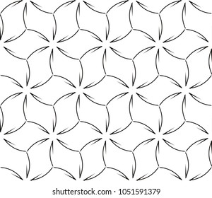 Seamless modern vector illustration with geometric ornament.