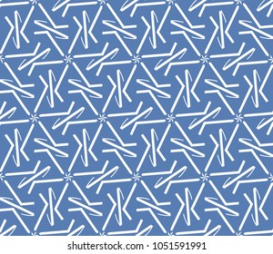 Seamless modern vector illustration with geometric ornament.
