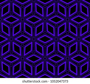 Seamless modern vector illustration with geometric ornament.