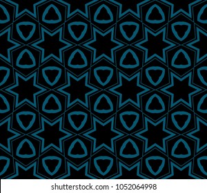 Seamless modern vector illustration with geometric ornament.