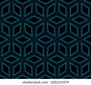 Seamless modern vector illustration with geometric ornament.