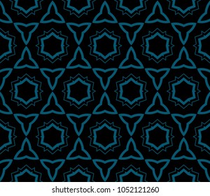 Seamless modern vector illustration with geometric ornament.