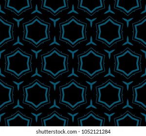 Seamless modern vector illustration with geometric ornament.