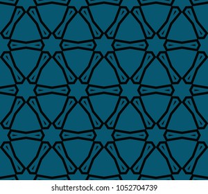 Seamless modern vector illustration with geometric ornament.