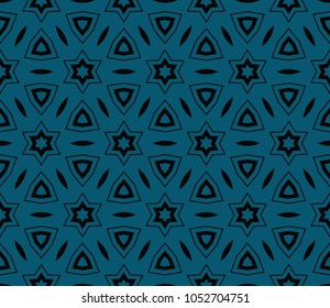 Seamless modern vector illustration with geometric ornament.