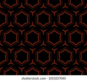 Seamless modern vector illustration with geometric ornament.