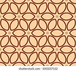 Seamless modern vector illustration with geometric ornament.