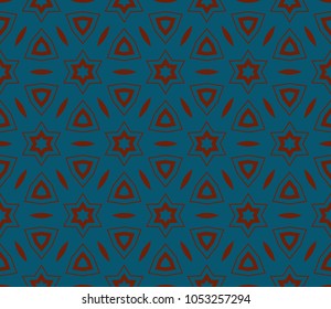 Seamless modern vector illustration with geometric ornament.