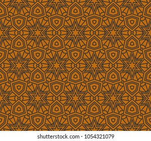 Seamless modern vector illustration with geometric ornament.