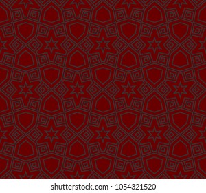 Seamless modern vector illustration with geometric ornament.