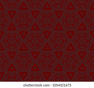 Seamless modern vector illustration with geometric ornament.