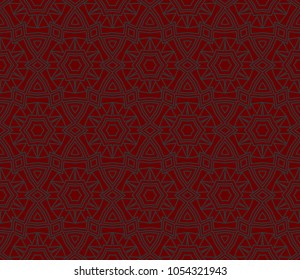 Seamless modern vector illustration with geometric ornament.