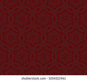 Seamless modern vector illustration with geometric ornament.