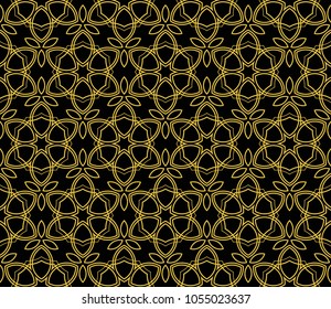 Seamless modern vector illustration with geometric ornament.