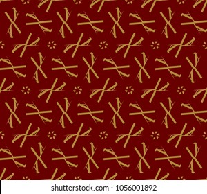 Seamless modern vector illustration with geometric ornament.