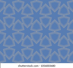 Seamless modern vector illustration with geometric ornament.