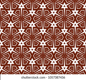 Seamless modern vector illustration with geometric ornament.