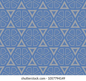 Seamless modern vector illustration with geometric ornament.