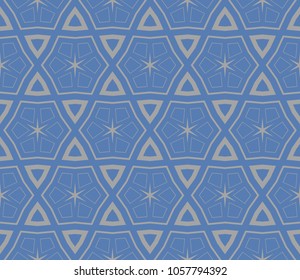 Seamless modern vector illustration with geometric ornament.